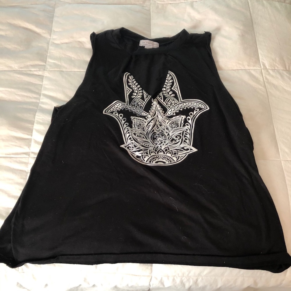 Graphic muscle tee